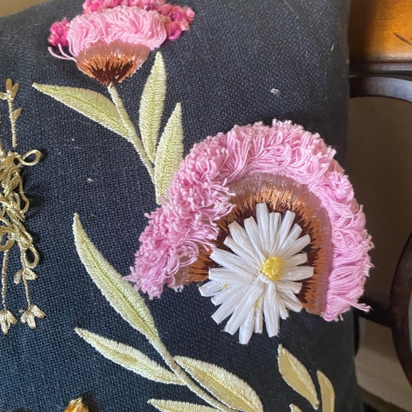 Anthro Olga Prinku Embroidered Odette Pillow - Picture 7 of 7